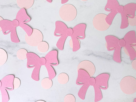 Pink Bow Confetti