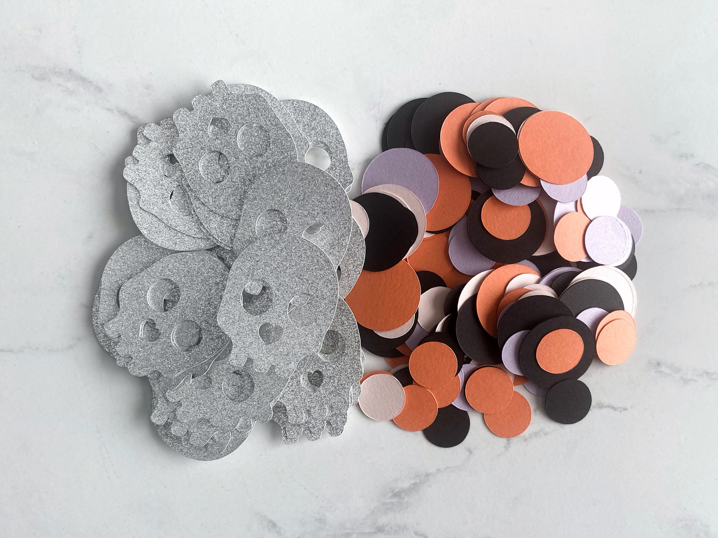 Skull Confetti With Circles