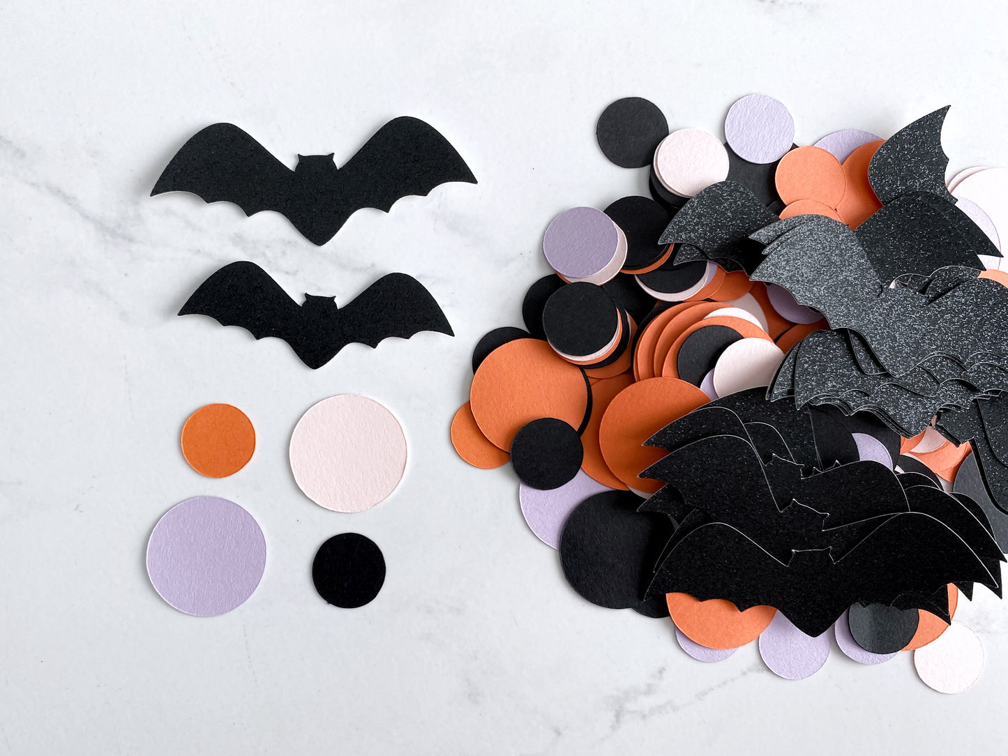 Bat Confetti With Circles