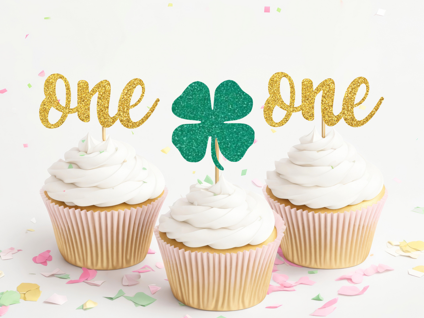 Lucky One Cupcake Toppers