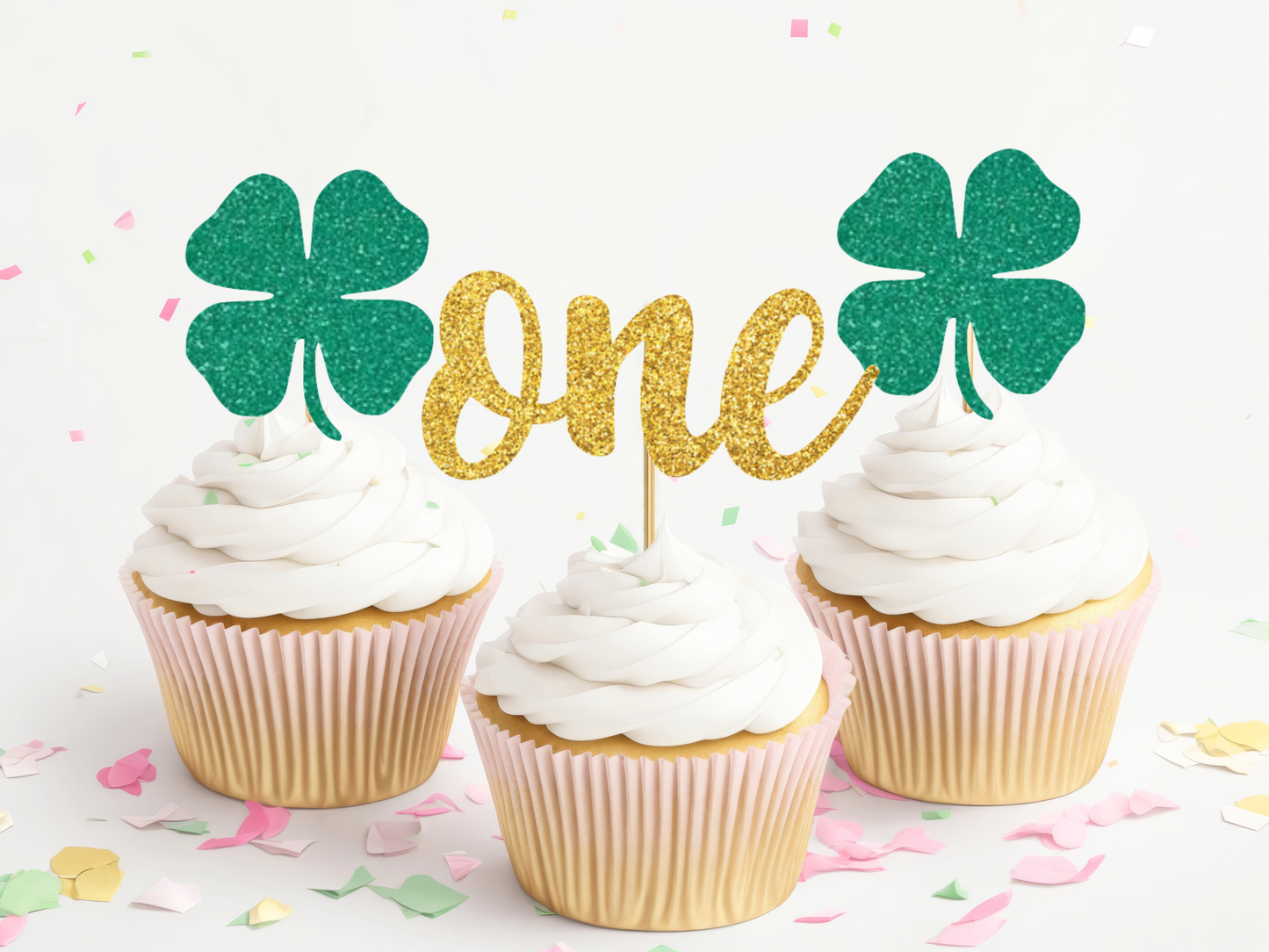 Lucky One Cupcake Toppers