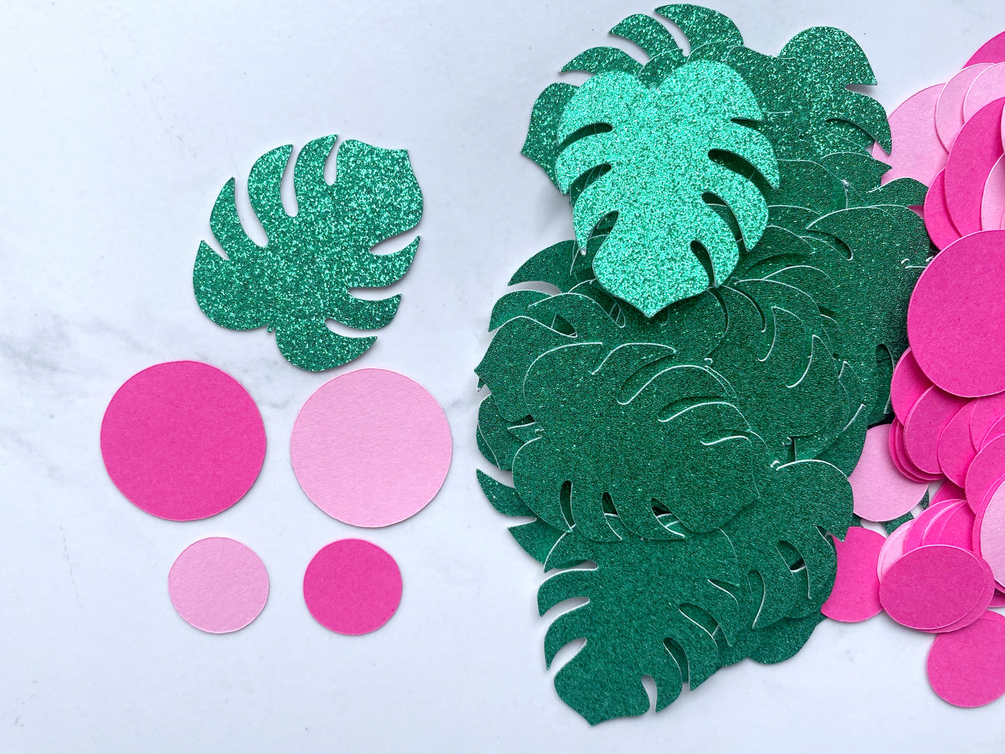 Tropical Palm Leaf Confetti