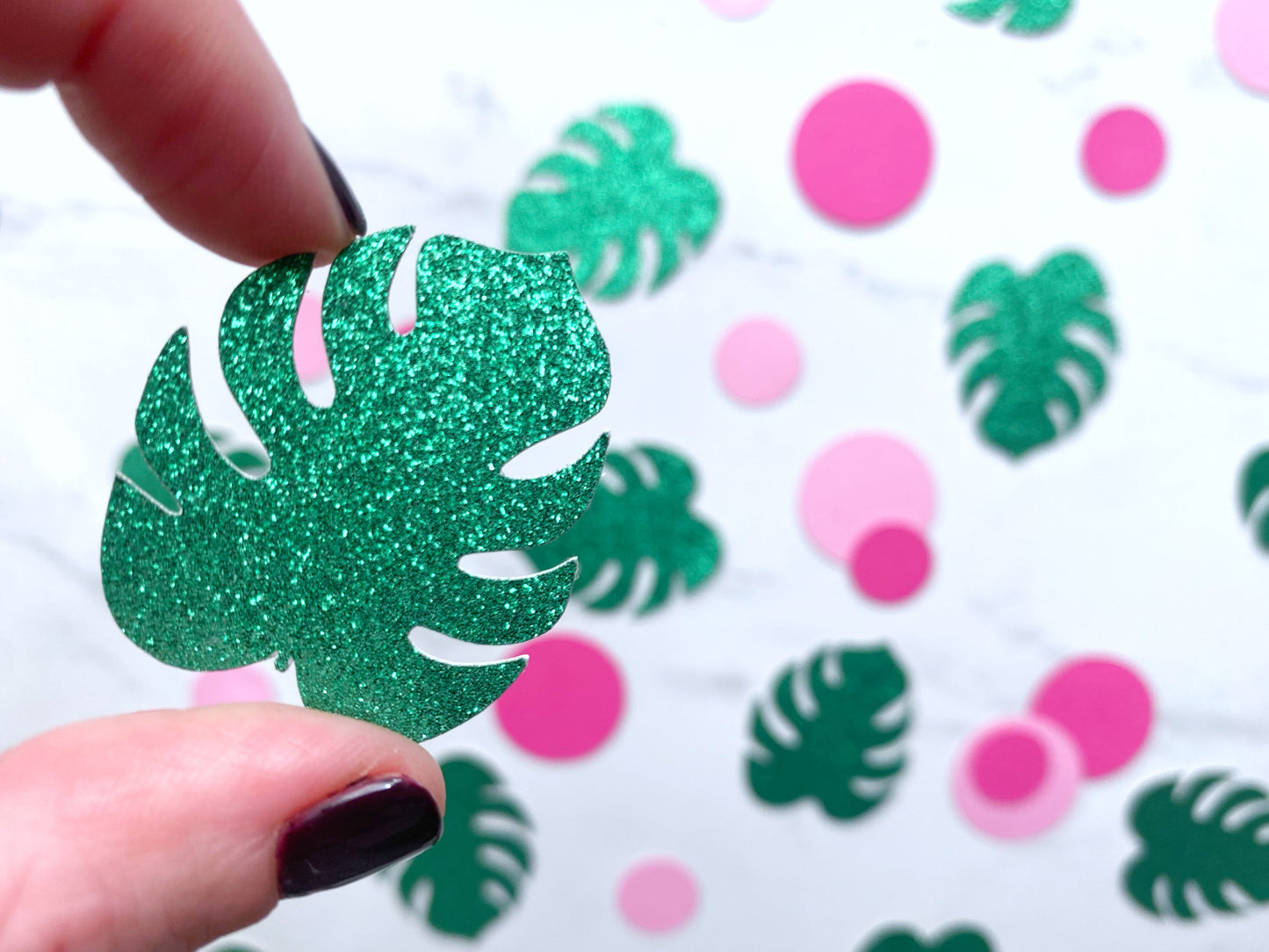 Tropical Palm Leaf Confetti