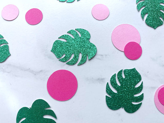 Tropical Palm Leaf Confetti