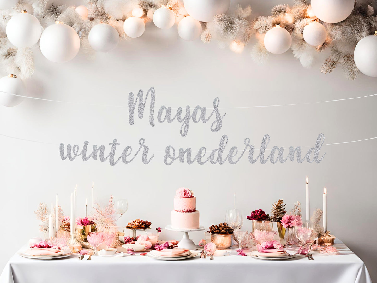 Winter Onederland Banner With Name