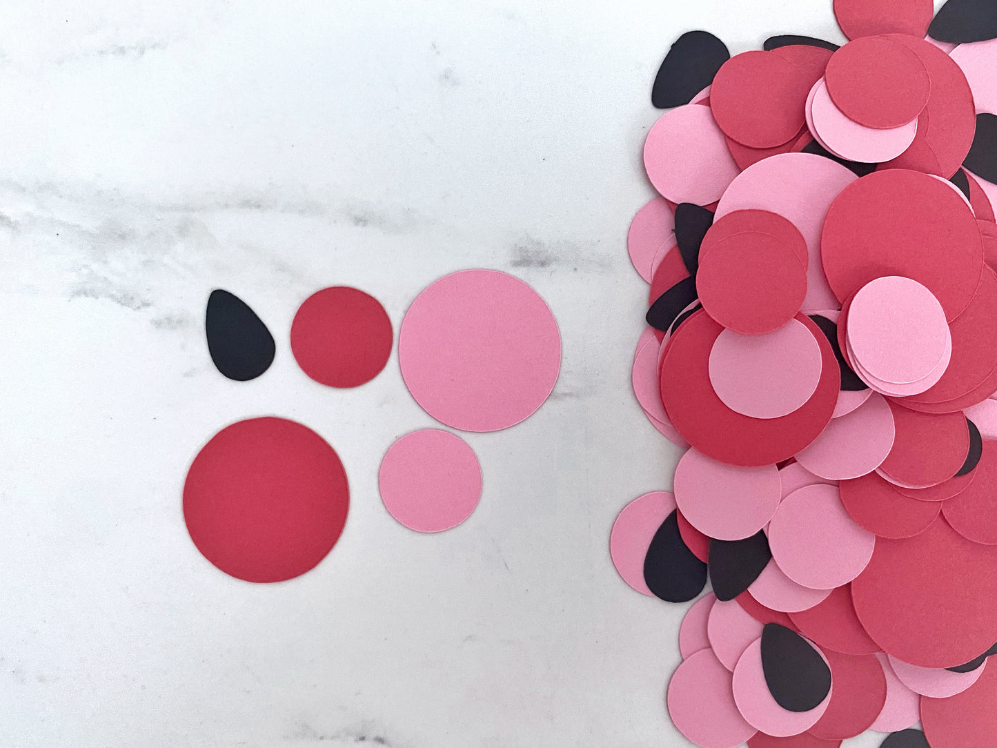 Watermelon Confetti - Light Pink & Coral Red