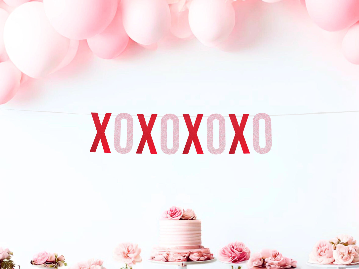 XOXO Valentines Day + Galentines Day Banner