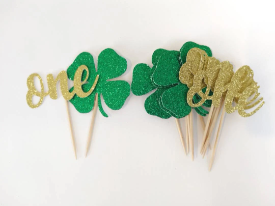 Lucky One Cupcake Toppers